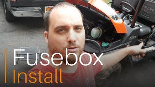 Kubota x900RTV Fusebox Install [upl. by Ymmaj]