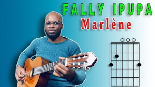 Fally ipupa  Marlène  tuto guitare  Facile [upl. by Adi]