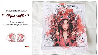 171  PAGE ART JOURNAL FEMME [upl. by Karlin127]