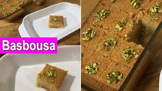 Basbousa Recipe Easiest Way To Make Basbousa  Famous Middle Eastern Sweet Cake [upl. by Nnaear]