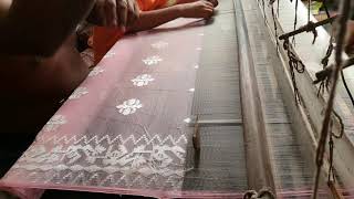 Traditional Dhakai Jamdani Saree weaving [upl. by Colas759]