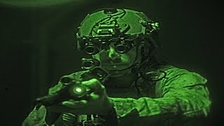 US Army Combat Team Night Operations  Night Vision Footage [upl. by Aerdnak]