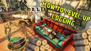 New World  How to level up Logging The way i done it [upl. by Gayl]