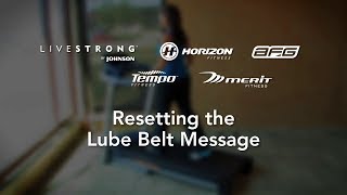 Treadmill Reset the Lube Belt Message [upl. by Ycak]