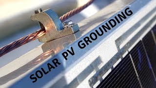 Grounding Solar PV System DIY on Pallets [upl. by Edieh]