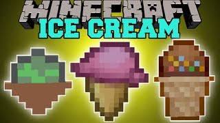 Minecraft ICE CREAM AND SNOW CONES MAGIC SNOW AND DESSERTS Mod Showcase [upl. by Enotna]