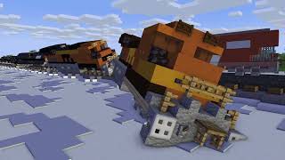 Casselton Train Derailment Minecraft Animation [upl. by Ahsinaj]