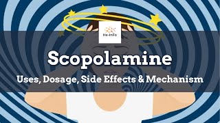 scopolamine  Uses Dosage Side Effects amp Mechanism  Transdermscop [upl. by Atekihs]