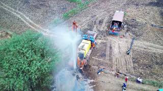 bore well water 175 फीट पे खतरा पानी गांव भुलाटोलाmukesh bore well drilling machine water in india [upl. by Ahsirak]