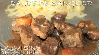 Daube de sanglier [upl. by Eedyaj]