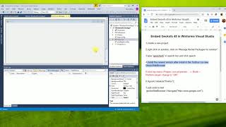 Embed Geckofx 45 in Winforms Visual Studio [upl. by Sulienroc]