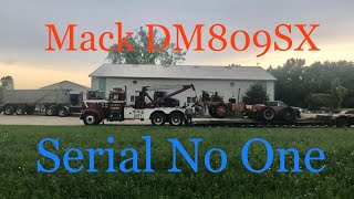 Unloading Rare Mack DM809SX serial number 1 [upl. by Einaej]