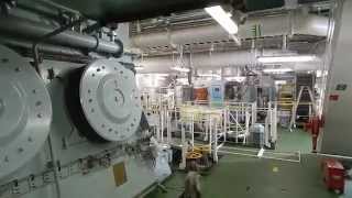 Container ship engine room [upl. by Aicatsanna838]