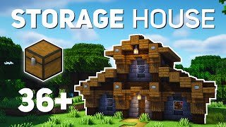 Minecraft Storage House Tutorial how to build [upl. by Amaral]