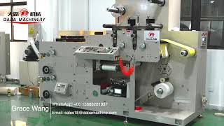 DBRY320 Flexo Printing Machine For Wave Price Gun Label Double Rotary Die Cutter Ship To Indonesia [upl. by Leumek638]