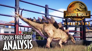 Stegosaurus Species Field Guide analysis  Jurassic World Evolution 2 [upl. by Ennayoj]