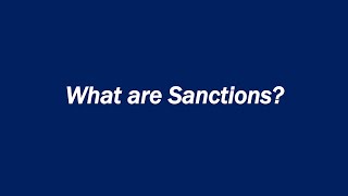 What are Sanctions [upl. by Notsnorb]