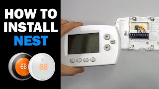 How to Replace HVAC Thermostat How to Install Nest Thermostat [upl. by Airdnoed]