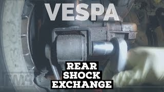 vespa REAR SHOCK exchanging  BITUBO  FMP  Solid PASSion [upl. by Sou]