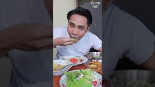 Heinn Thit  Mukbang Eating show of Burmese cuisine with extreme hot chillies flakes super spicy [upl. by Alletneuq339]