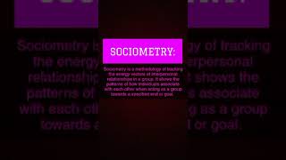 Definition  Sociometry  Sociology [upl. by Kathie]