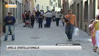 TG BASSANO 20082018  APRE LO “SPORTELLO FAMIGLIA” [upl. by Gerty]