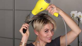 SHORT HAIR TUTORIAL  How To Create A quotShaggy Pixiequot Hairstyle [upl. by Tine]