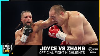 Big Bang Zhang with a TKO  Joyce vs Zhang  Official Fight Highlights  BT Sport [upl. by Lledner]