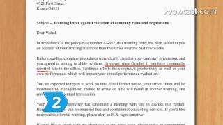 How to Give Written Warnings at Work [upl. by Barabbas641]