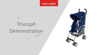 The Maclaren Triumph Stroller Demonstration [upl. by Karin253]