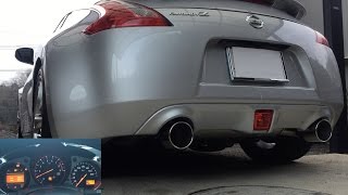 Z34 フジツボ 純正オプション マフラー 空ぶかし nissan 370z [upl. by Oates]