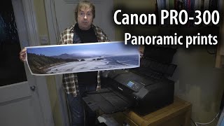 Canon PRO300 Long panoramic prints [upl. by Ysset862]