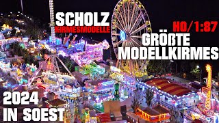 Kirmesmodellbau Scholz 2024 ► Mini Kirmes in H0 auf der Allerheiligenkirmes in Soest │MGX [upl. by Ahsieker933]