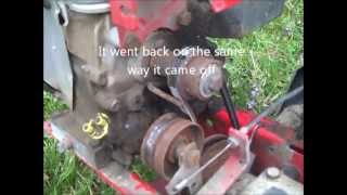 Replacing a Rototiller Belt [upl. by Anne-Corinne]