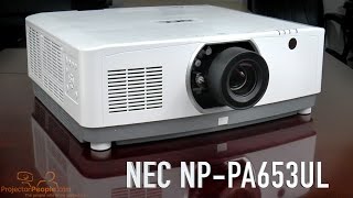 NEC NPPA653UL 6500 Lumen LCD Laser Projector Demonstration [upl. by Timoteo39]