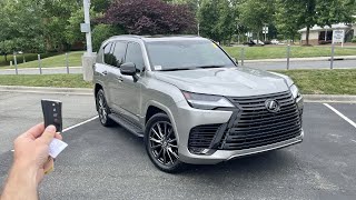 2023 Lexus LX600 Luxury Start Up Test Drive Walkaround POV and Review [upl. by Godfry]