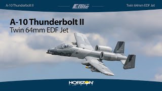 Eflite® A10 Thunderbolt II Twin 64mm EDF BNF® Basic  PNP Jet [upl. by Gaskins]