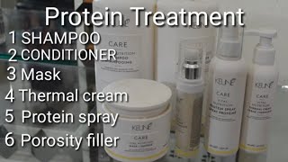 Protein Treatment for Damaged Hair  moisturizing treatment  Damaged Hair  Hair keratin treatment [upl. by Yelnek779]