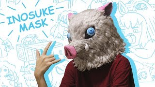 Inosuke Boar Mask quotTutorialquot [upl. by Naedan]