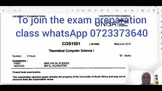 cos1501 exam preparation for 2022 October [upl. by Aiclid]