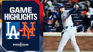 Dodgers vs Mets NLCS Game 3 Highlights 101624  MLB Highlights [upl. by Omolhs]