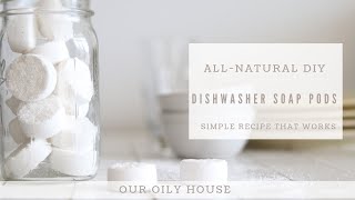 DIY AllNatural Dishwasher Soap Pods [upl. by Ailugram]