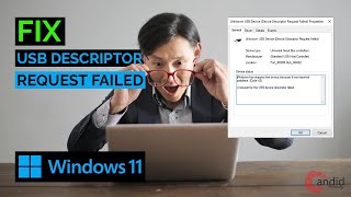 Fix Device Descriptor Request Failed in Windows 11 [upl. by Lizabeth471]