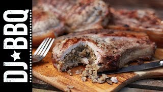 Stuffed Pork Chops  DJ BBQ [upl. by Ennaid879]