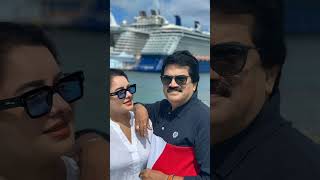 Lekha mg Sreekumar family cutecuple viralvideo youtubeshorts [upl. by Yatnoj825]