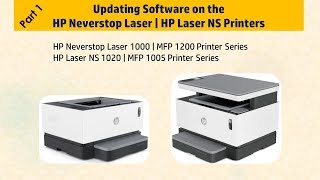 HP Neverstop Laser MFP 1200w  Update the Full featured Software [upl. by Idnahr]