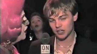 Leonardo DiCaprio interview at Basketball Diaries Premiere [upl. by Goldarina]