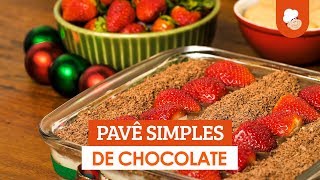 Pavê simples de chocolate — Receitas TudoGostoso [upl. by Charyl]