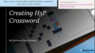 Creating H5P Crossword [upl. by Katerine]