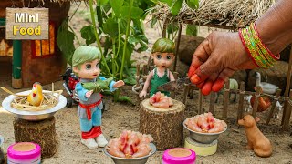 Miniature Village Style Chicken Curry  Mini Cooking  Tiny Cooking  Mini Food Cooking [upl. by Dalis619]